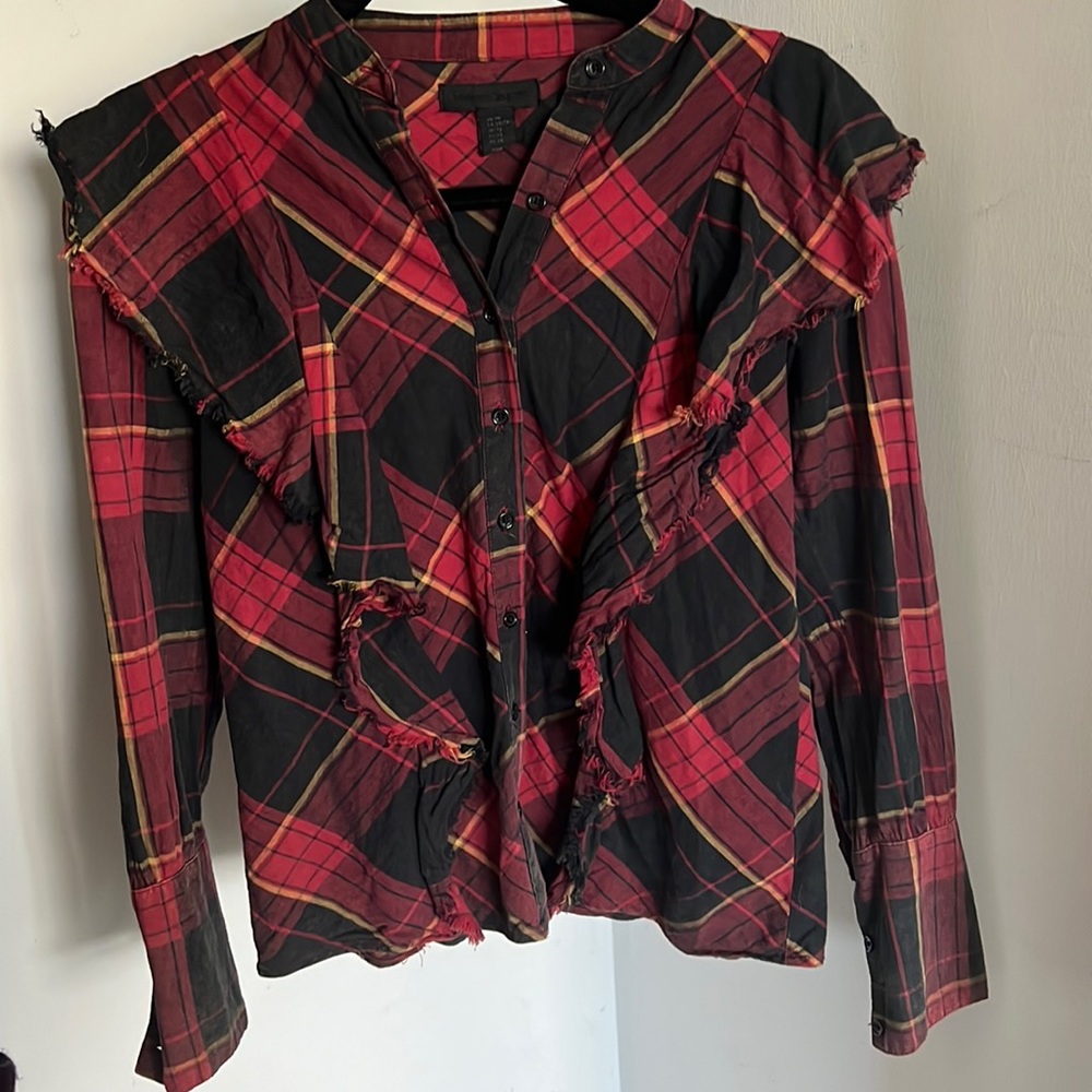 Plaid button up shirt